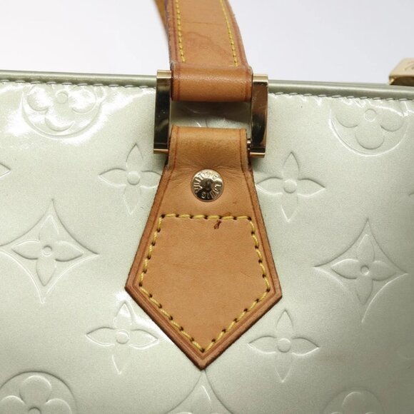 LOUIS VUITTON Monogram Vernis Houston Hand Bag Gris - Picture 8 of 14